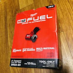 Milwaukee M12 FUEL 12-Volt Lithium-Ion Brushless Cordless 3 in. Cut Off Saw (Tool-Only). New In The Box!