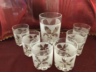 Vintage Cocktails beverage set with Ice bucket