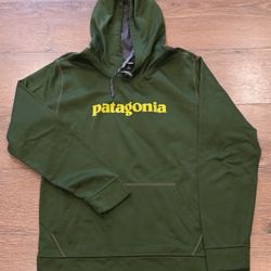 Green Patagonia Hoodie, Sz L