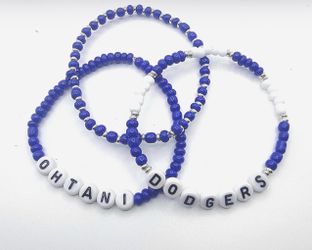 Dodgers Bracelets (3 pk silver)