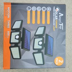 2 Pack  Outdoor Solar Lamp 