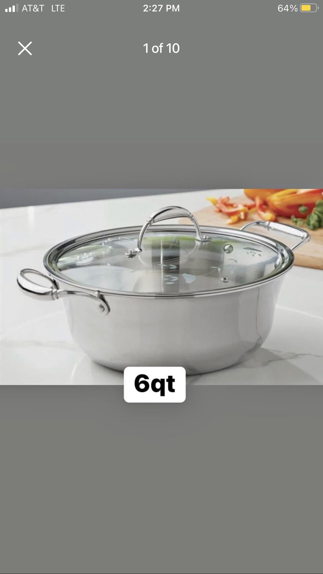 Cacerola Triply De 6qts Princess House