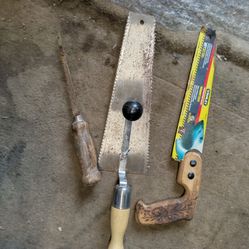 3 Different Hand Saws