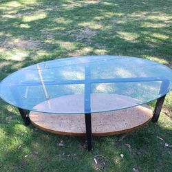 1940s Glass Coffee Table