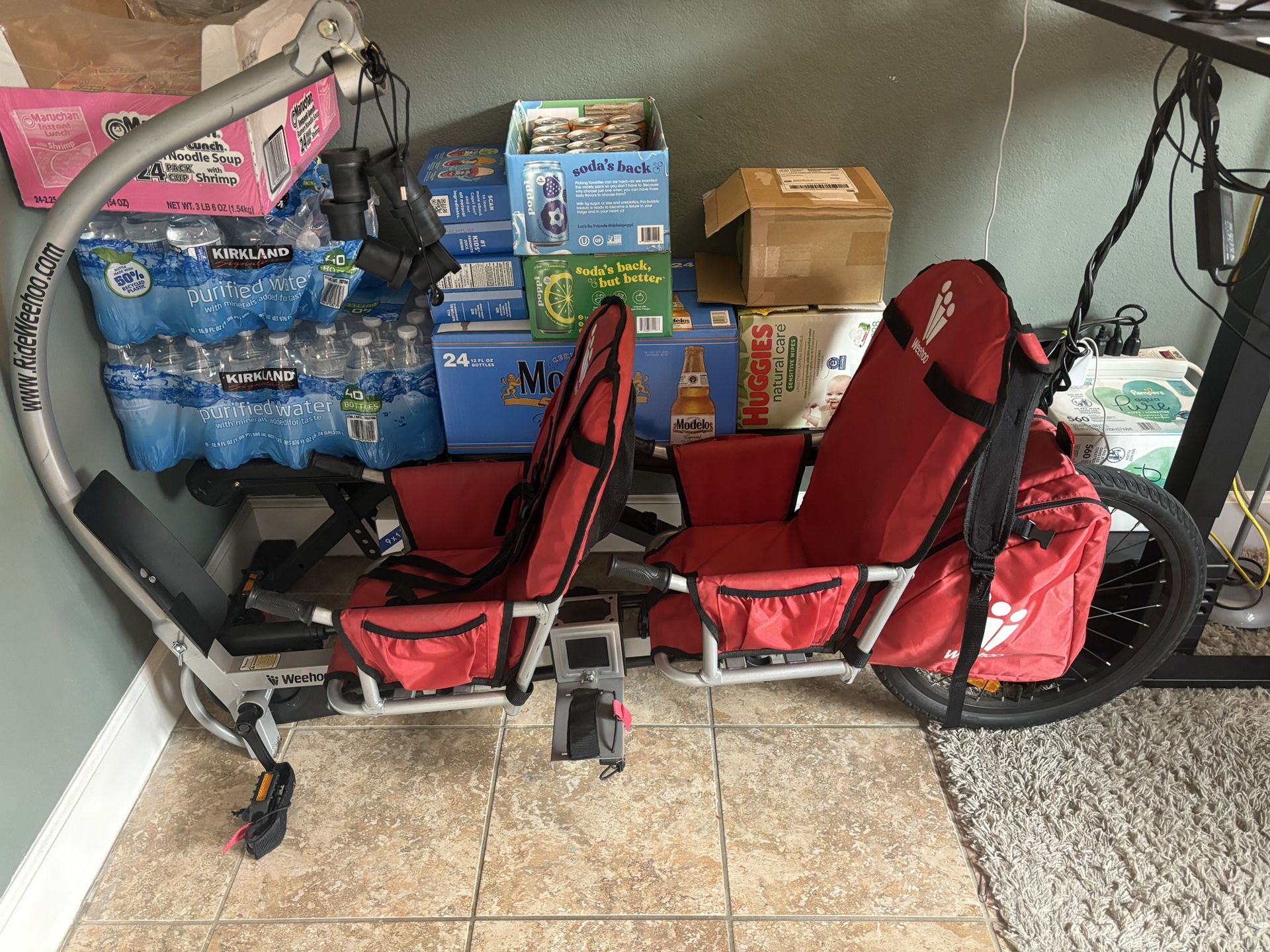 Wee Hoo Bike Trailer Double Seating