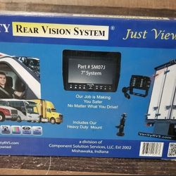 New Verity Rear View 7' Monitor Back Up Camera Trucker Driver Campers