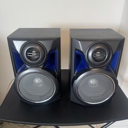Sharp CP-XP7700 2-Way Stereo Speakers Pair 100W 6 Ohm Bookshelf Audio