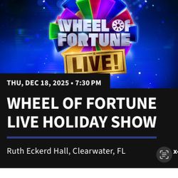 4 Wheel Of Fortune Live Show Tickets