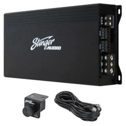 STINGER Audio MT-1000.5 1200 Watt RMS 5-Channel Car Audio Amplifier, Class D, Hexfet Mosfet, Crossover High-Pass/Low-Pass Filter, Subsonic Filter, Rem
