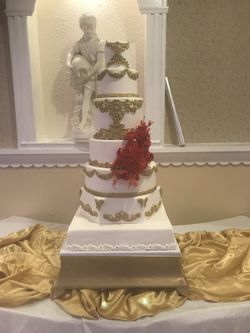 Wedding gold and white