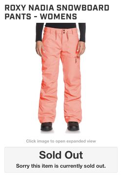 Brand NEW Roxy Nadia Snowboarding Pants