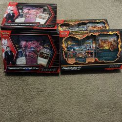 Pokemon charizard ex special collection And team rocket's mewtwo ex box