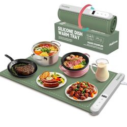 Food Warming Mat - Day Gifts & Kitchen Gadget, Electric Warming Tray with 6 Heat Settings,