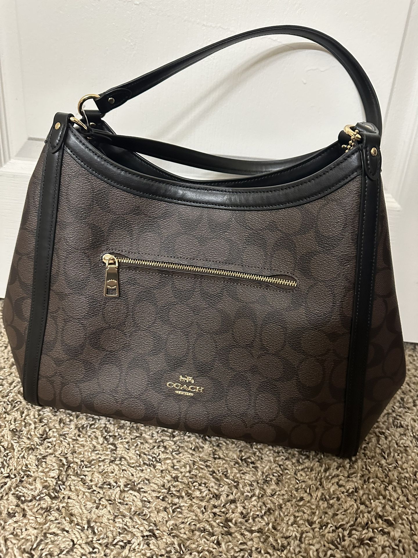 COACH Kristy shoulder bag in signature block (NWT)