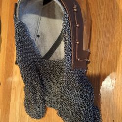 14th Century Visorless Bascinet with Aventail - Head Armor for LARP/SCA/Cosplay