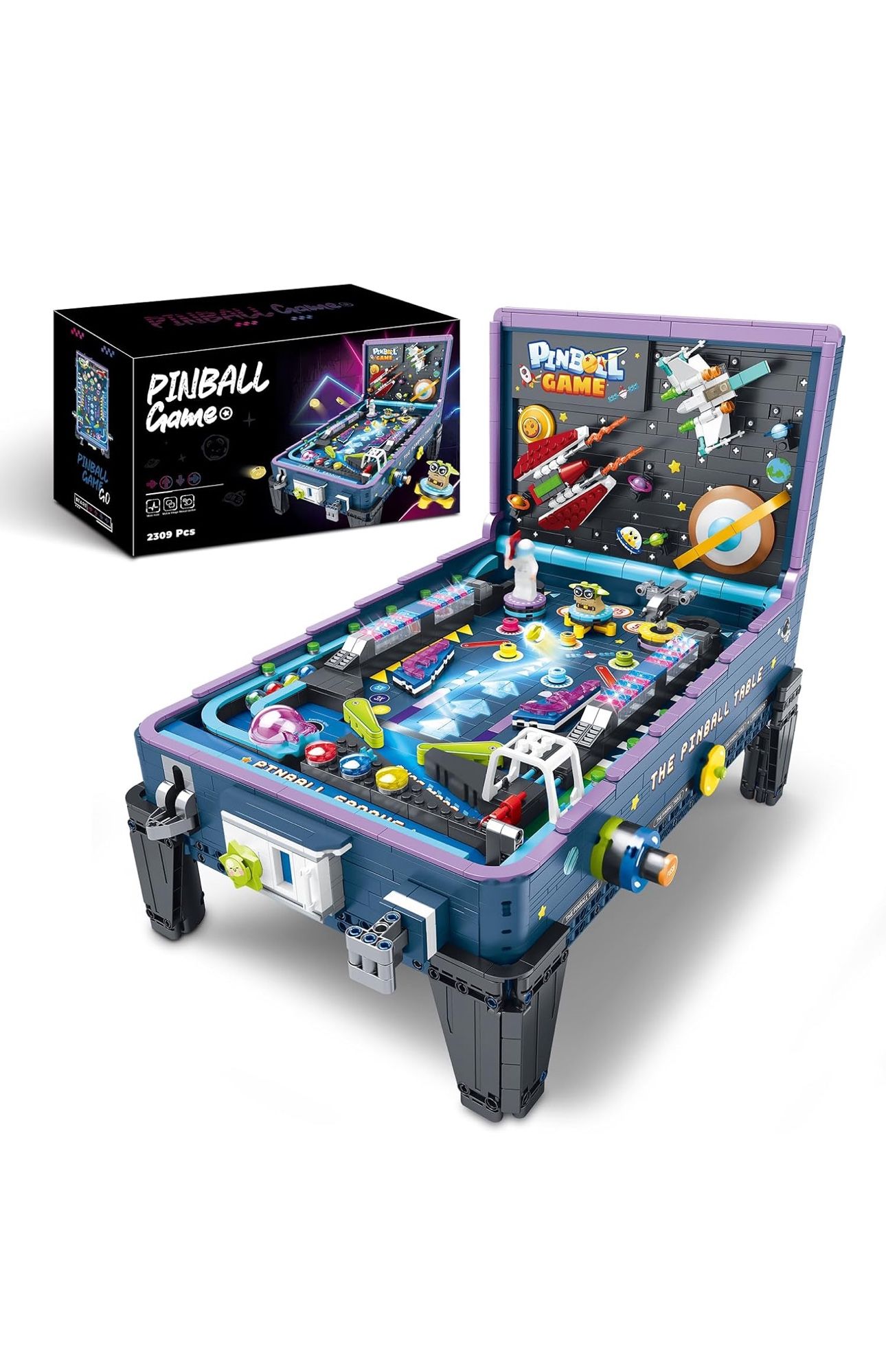 DIY Pinball Machine Building Blocks Set – Brand New