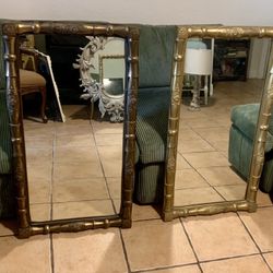Matching antique mirrors