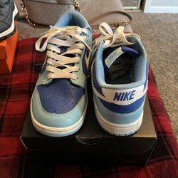  Blue And White Nike Low Dunks 
