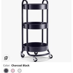 Amazing Deal Moving Deal Like New IKEA Black Metal Rolling Cart Organizer With Lockable Wheels 🛞 
