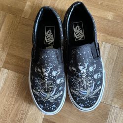 Custom Skull Vans Men Size 5 Women’s Size 7