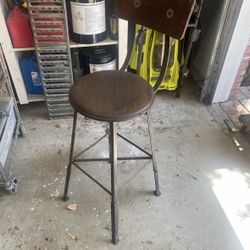 Vintage Machinists Stool Chair
