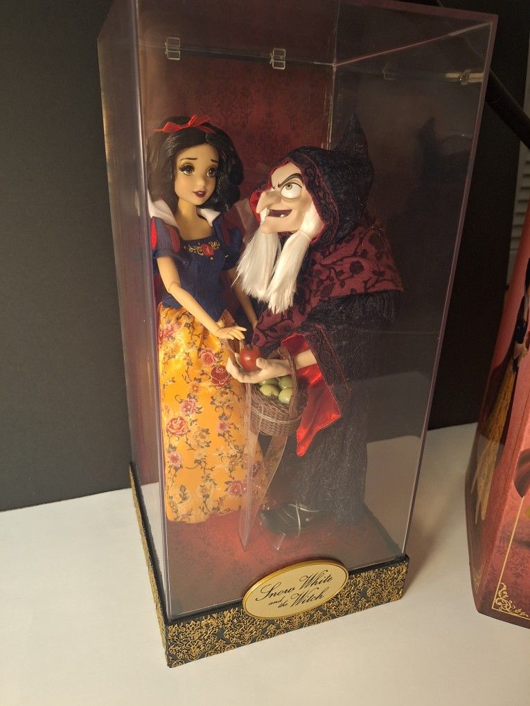 Disney Designer Fairytale Heroes Villains Snow White Hag Witch Queen Limited Edition Dolls