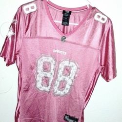 NFL WOMEN COWBOYS JERSEY #88 (PERFECT CONDITION PINK , )