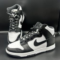 Nike Dunk High Retro Shoes Panda Black White Size:9.5 (DD1399-105)