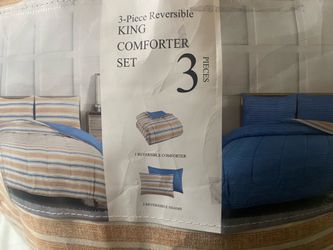 Cloud Stripe 3-Pc. KING Comforter Sets