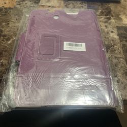 Purple Leather Folio Case for RCA 10 Viking Pro/Viking II/Cambio W101 (10.1”)