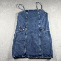 Re/done The Margo Denim Minidress Women’s Size Small Blue Y2K #2714