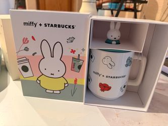 Miffy + Starbucks 14oz Ceramic Mug with Miffy Topper + Original Box