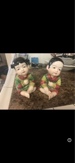 Pair of Chinese Porcelain Child Figurines