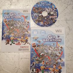Go Vacation Wii game Scuba Diving Surfing ATV Racing Car Sky Family Fun Complete