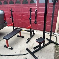 Squad Rack Bench And Lat Pull 