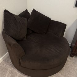 Brown Super Comfy Swivel Chair