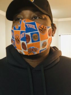 New York Knicks! Reversible washable custom made Mask!