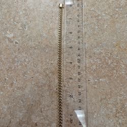 10k Yellow Gold Cuban Bracelet 8"