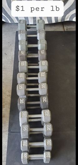 Dumbell  $1 per lb