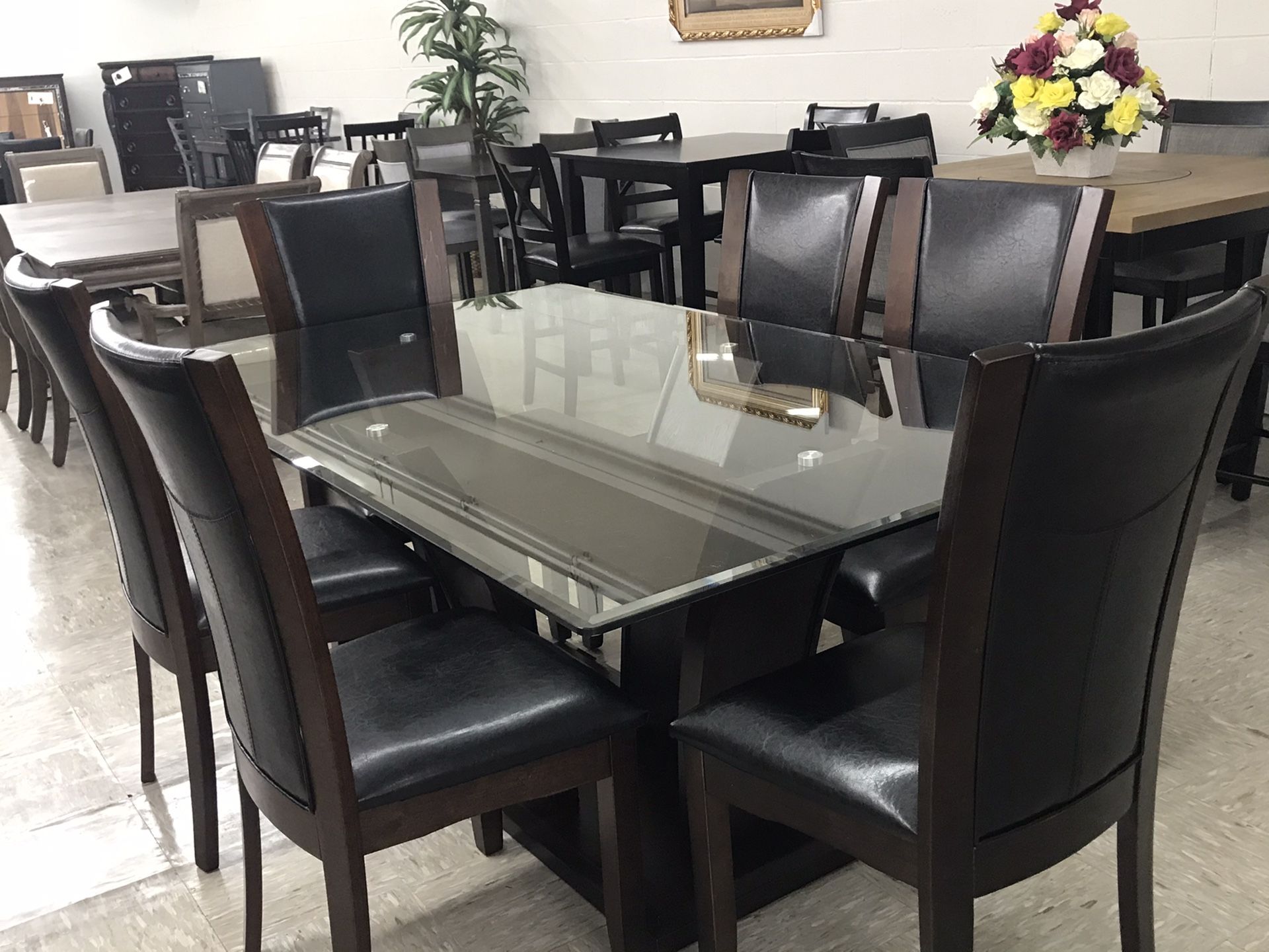 DINING TABLE 7. PCS TORRE FUERTE FURNITURE {contact info removed}