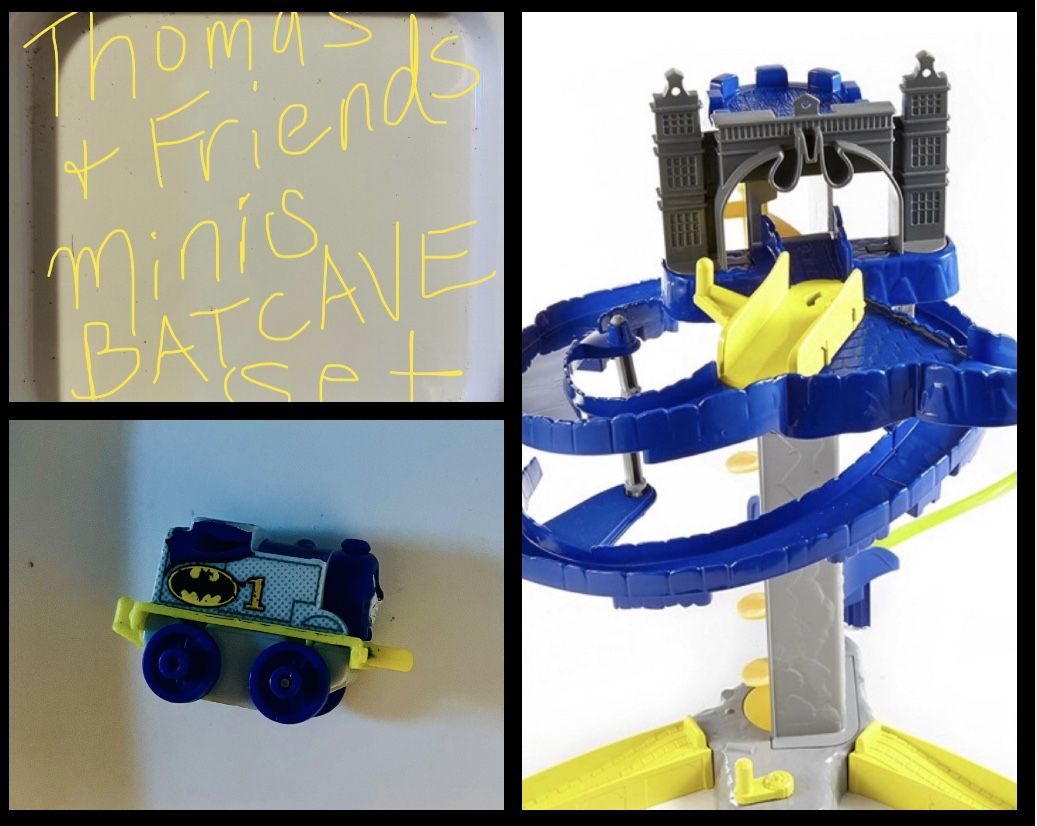 Fisher-Price Thomas & Friends MINIS DC Super Friends Batcave Train Playset, Includes Thomas as Batman