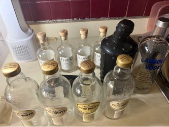 Henny white empty bottles and other ms