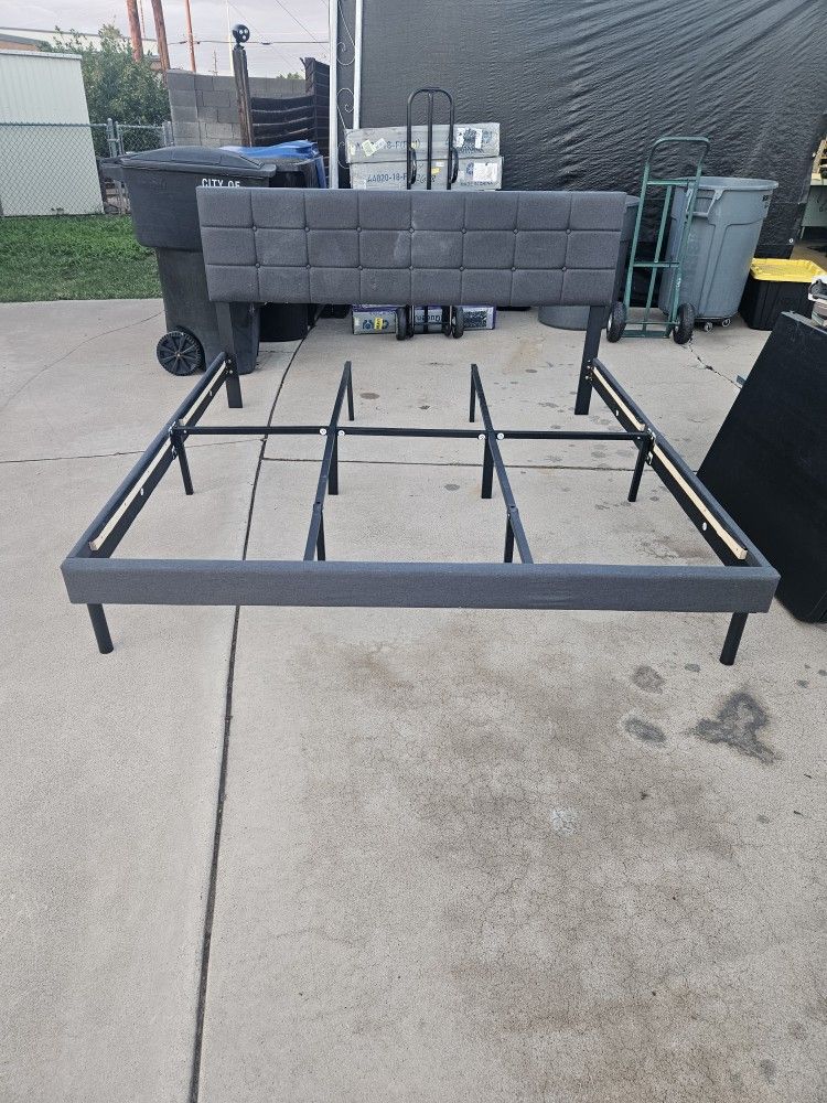Upholstered King Bed Frame