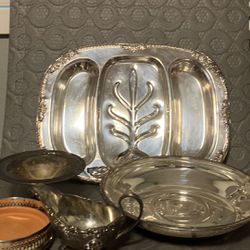 Silver Plated Dishes 