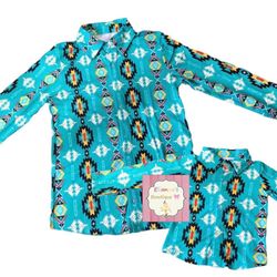 Dad And Son Matching Shirts/ Aztec Print