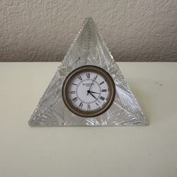 Waterford Crystal Pyramid Clock