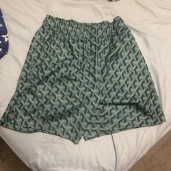 Bravest Studios Green Goyard Shorts