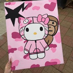 Hello Kitty X BAPE Painting 