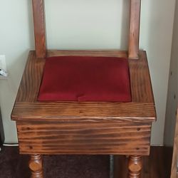 Handmade Wooden Sewing Chair