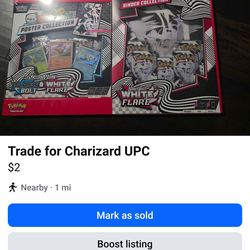 Trade for charizard upc